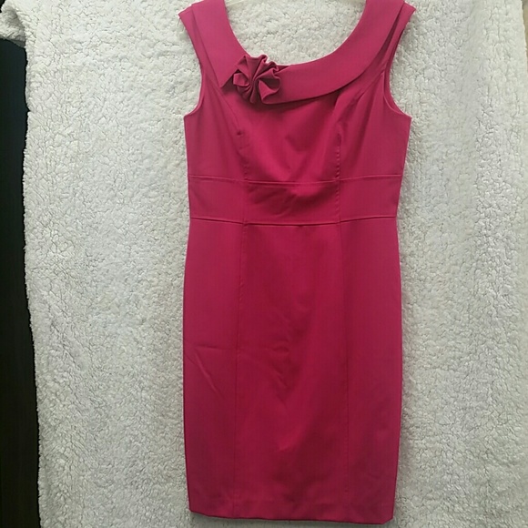 Calvin Klein Dresses & Skirts - Calvin Klein sheath embellished neck pink dress